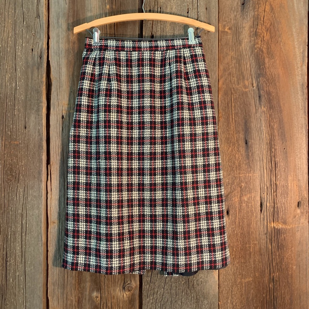 Twin peaks vintage plaid skirt